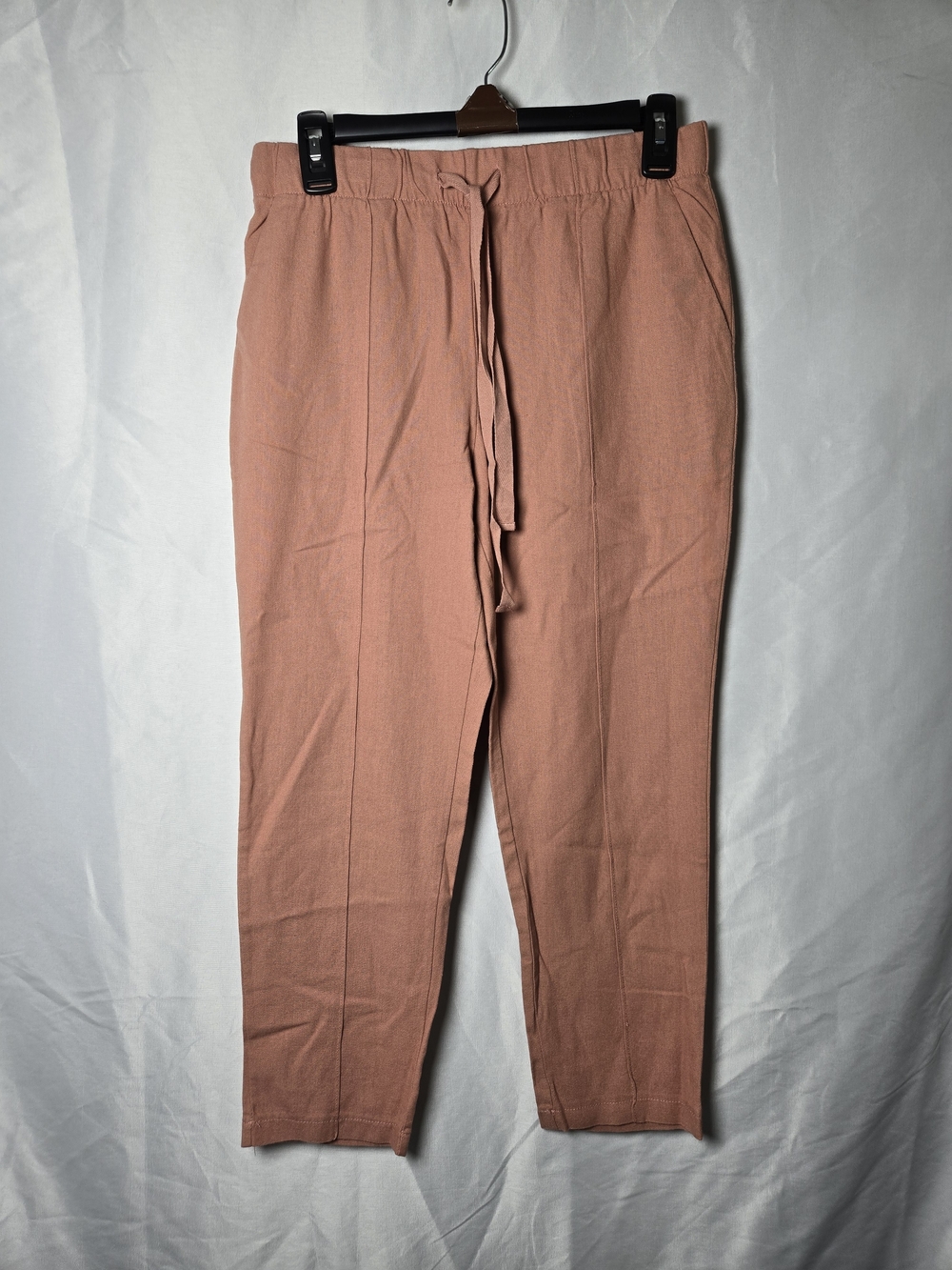 Jules & Leopold Straight Leg Drawstring Pants in Dusty Rose